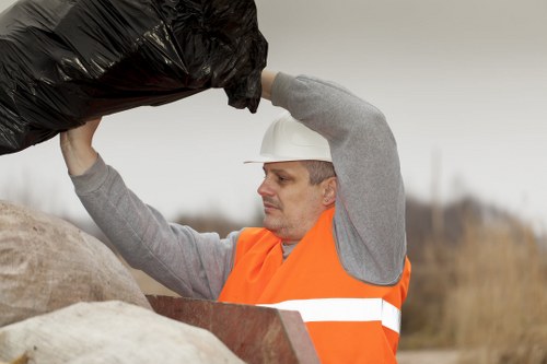 Careful handling of fragile items during loft clearance